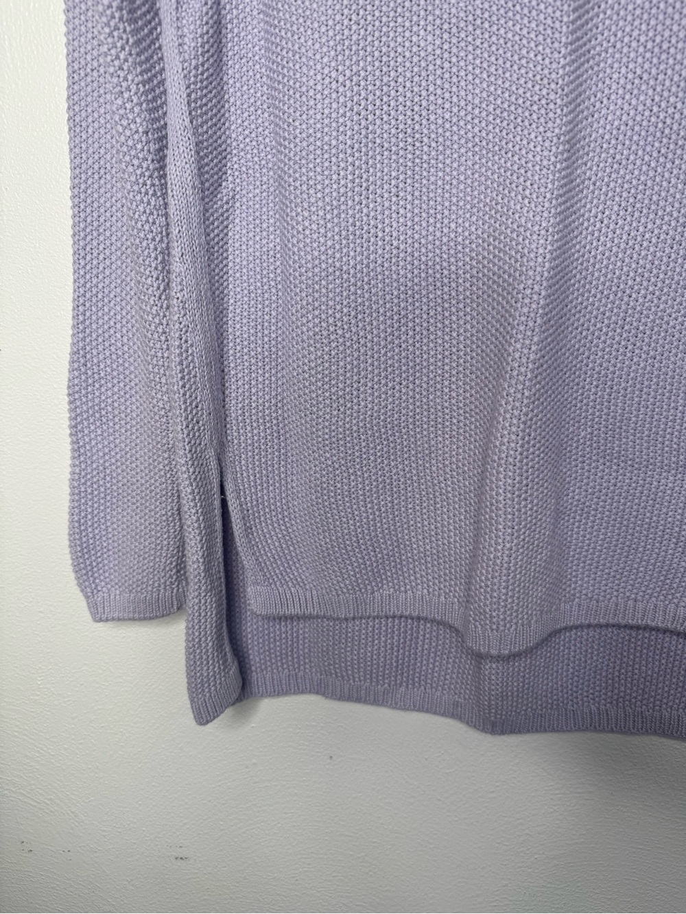 Vince Lilac Purple Knit Cotton/Cashmere Women's Sweater - Crewneck Pullover - Picture 5 of 7